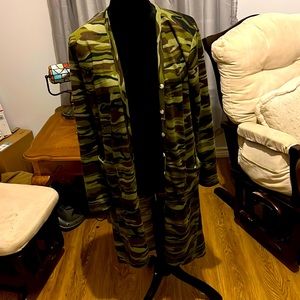 Camouflage Cardigan NWOT